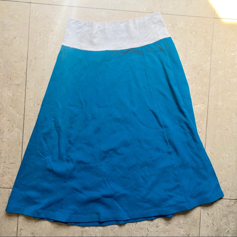 American Apparel long blue skirt
